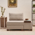 Perenna Megapap fabric single armchair with bed in cream color 116x93x83cm.