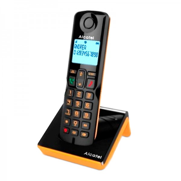 Ασύρματο τηλέφωνο Alcatel S280 EWE με ανοιχτή ακρόαση χρώμα μαύρο