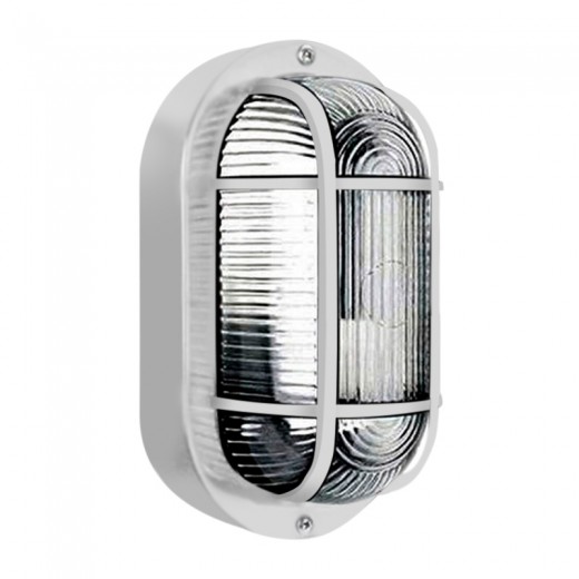 Απλίκα εξωτερικού χώρου Ε27 χρώμα λευκό 40W 11x20x10εκ.