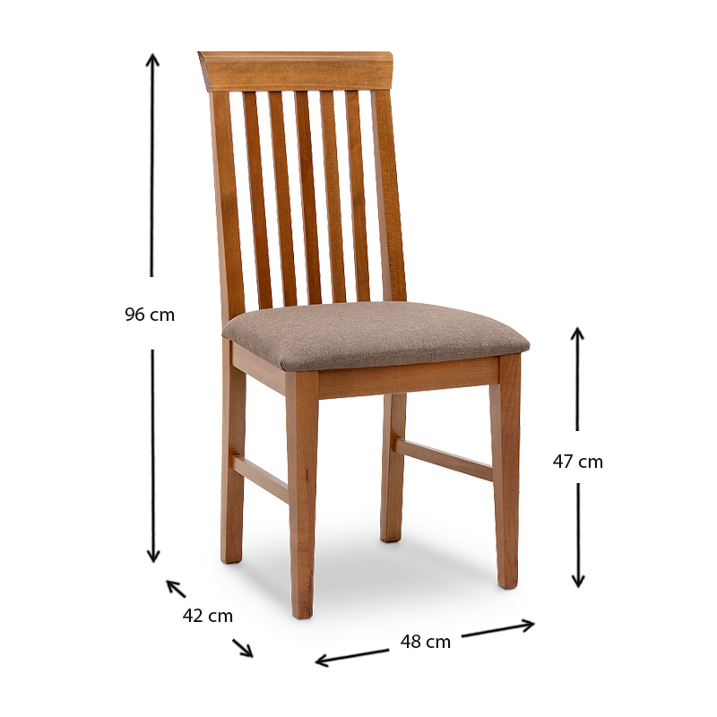 Dining set Bergen-Francis Megapap 5 pcs solid wood - MDF extendable table 120/150x68x77cm.
