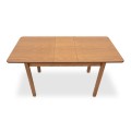 Dining set Bergen-Francis Megapap 5 pcs solid wood - MDF extendable table 120/150x68x77cm.
