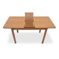 Dining set Bergen-Francis Megapap 5 pcs solid wood - MDF extendable table 120/150x68x77cm.