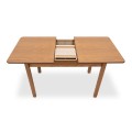 Dining set Bergen-Francis Megapap 5 pcs solid wood - MDF extendable table 120/150x68x77cm.