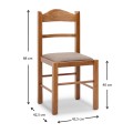Dining set Bergen-Virginia Megapap 5 pcs solid wood - MDF extendable table 120/150x68x77cm.