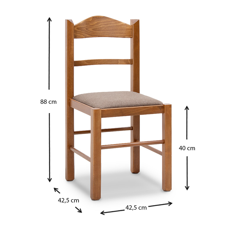 Dining set Bergen-Virginia Megapap 5 pcs solid wood - MDF extendable table 120/150x68x77cm.