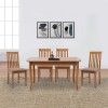 Dining set Belfast Megapap 5 pcs solid wood - MDF extendable table 150/200x89x78cm.