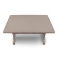 Garden dining set Callan Megapap 5pcs polypropylene table 140x70 - armchair in cappuccino color