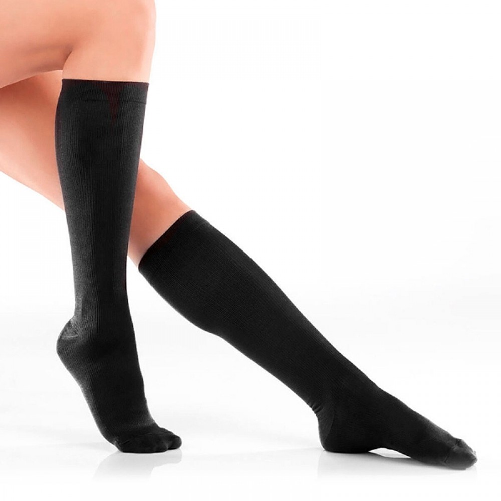 Κάλτσες συμπίεσης κατά της κόπωσης ONE SIZE  χρώμα μαύρο 70den