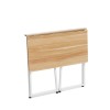 Γραφείο πτυσσόμενο Dolenkaf InnovaGood V0103358 MDF - μέταλλο χρώμα φυσικό - λευκό 80x45x75εκ.