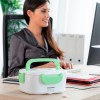 Ηλεκτρικό τάπερ - lunch box Innovagoods V0103375 χρώμα λευκό - πράσινο 24x16,5x10,5εκ.