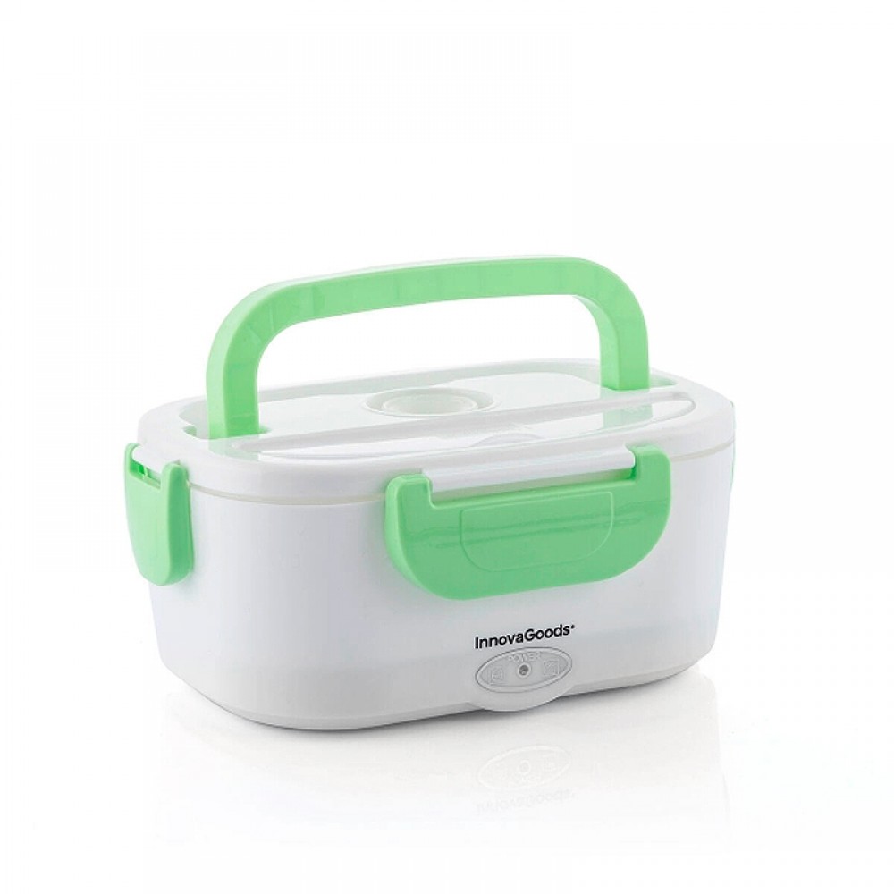 Ηλεκτρικό τάπερ - lunch box Innovagoods V0103375 χρώμα λευκό - πράσινο 24x16,5x10,5εκ.