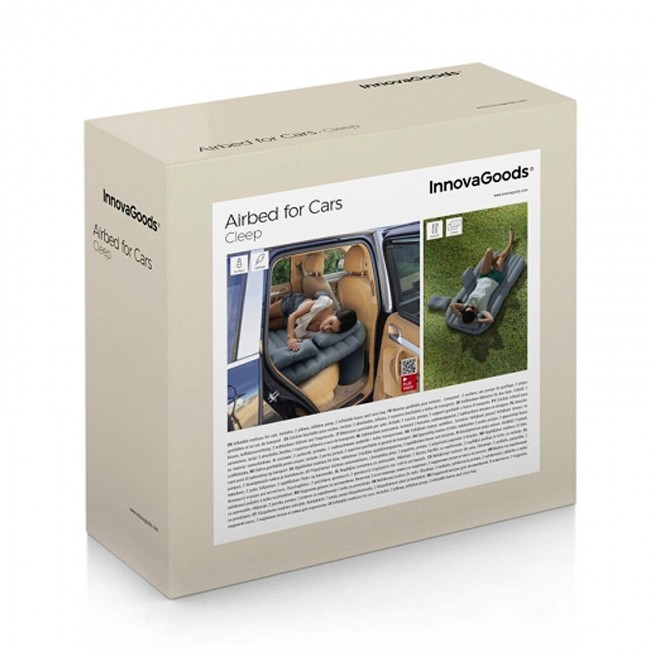 Φουσκωτό στρώμα αυτοκινήτου - κάμπινγκ Innovagoods V0103712 χρώμα γκρι 132,5x72x40εκ. Φουσκωτό στρώμα αυτοκινήτου - κάμπινγκ Innovagoods V0103712 χρώμα γκρι 132,5x72x40εκ.