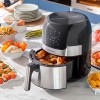 Φριτέζα αέρος - AirFryer Fryinn Innovagoods V0103715 με αποσπώμενο κάδο 3,5lt χρώμα μαύρο - ασημί 1400W