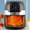 Φριτέζα αέρος - AirFryer Fryinn Innovagoods V0103715 με αποσπώμενο κάδο 3,5lt χρώμα μαύρο - ασημί 1400W