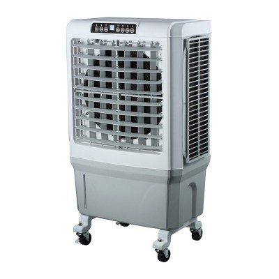 Air Cooler HU-2009 Human 45L 180W 5000m3/h με τηλεχειριστήριο χρώμα λευκό - γκρι 63x42x108εκ.