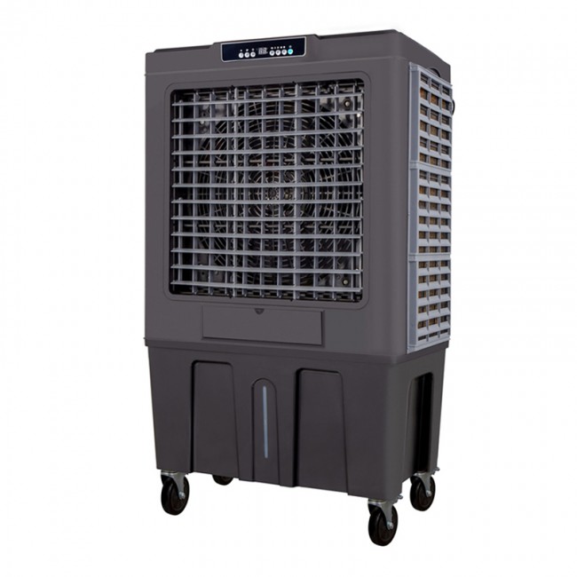 Air Cooler HU-2012 Human 150L 750W 20000m3/h με τηλεχειριστρήριο χρώμα γκρι 93x61x141εκ.