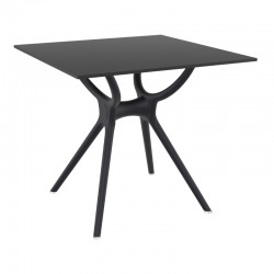 ΑΙΡ ΤΡΑΠΕΖΙ 80Χ80εκ. BLACK LAMINATE 12mm - 20.0182