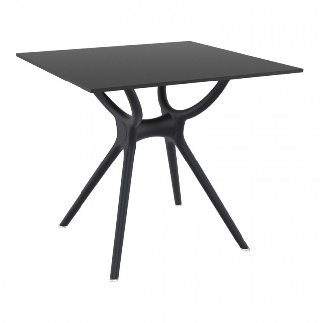 ΑΙΡ ΤΡΑΠΕΖΙ 80Χ80εκ. BLACK LAMINATE 12mm - 20.0182