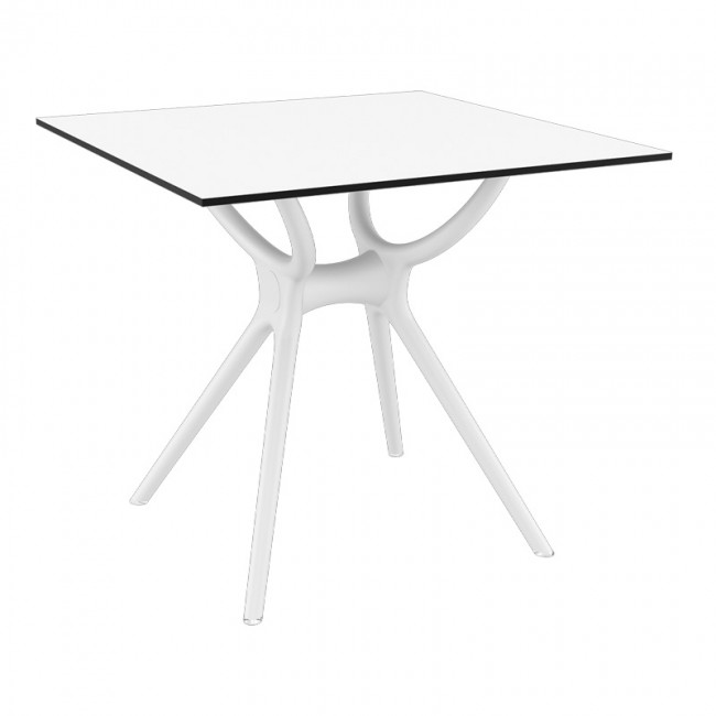 ΑΙΡ ΤΡΑΠΕΖΙ 80Χ80εκ. WHITE LAMINATE 12mm - 20.0181