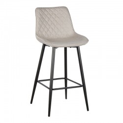 ALESIA BEIGE ΥΦΑΣΜΑ 74εκ. ΣΚΑΜΠΟ ΜΕΤΑΛΛΙΚΟ