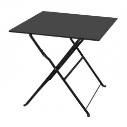 ALMA 50Χ70Χ71εκ. ΜΑΥΡΟ ΤΡΑΠΕΖΙ ΜΕΤΑΛΛΙΚΟ ΠΤΥΣ/ΝΟ