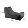 LAZY Lounge Bean Bag Dark Grey 100% waterproof