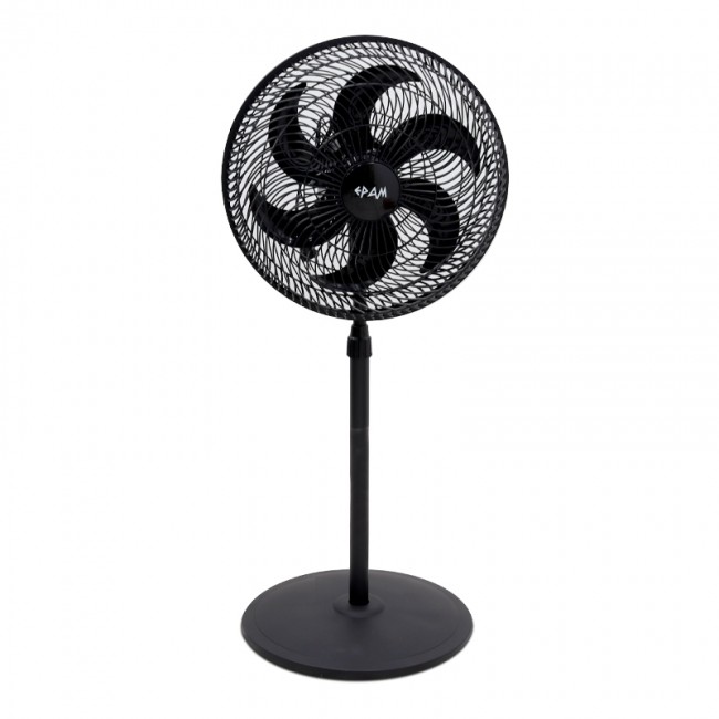 Ανεμιστήρας με ορθοστάτη (18") 45εκ. 90W με 6ΡΡ πτερύγια χρώμα μαύρο