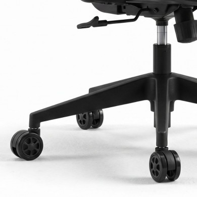 Ανταλλακτικά Ροδάκια Megapap για καρέκλες γραφείου σετ 5 τμχ χρώμα μαύρο