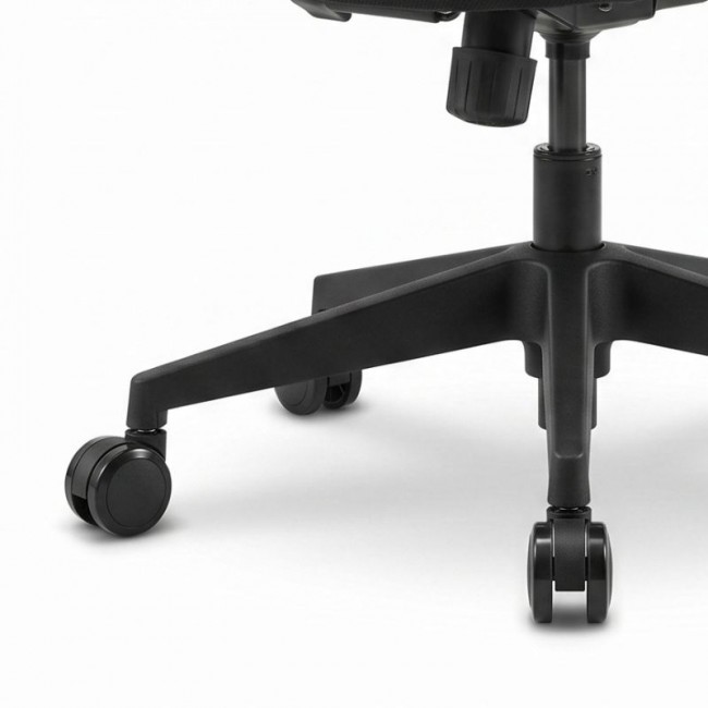 Ανταλλακτικά Ροδάκια Megapap για καρέκλες γραφείου σετ 5 τμχ χρώμα μαύρο