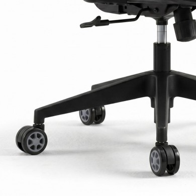 Ανταλλακτικά Ροδάκια Megapap για καρέκλες γραφείου σετ 5 τμχ χρώμα μαύρο - γκρι