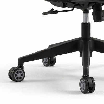 Ανταλλακτικά Ροδάκια Megapap για καρέκλες γραφείου σετ 5 τμχ χρώμα μαύρο - γκρι