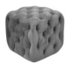 ASTRA ΣΚΑΜΠΟ GREY VELVET ΥΦΑΣΜΑ 45X45Χ45εκ.