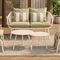 ASTRID Set (5pcs) PP-Metal Cream/Cushions Sandy Green