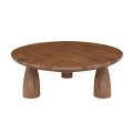 AZTEC Round Coffee Table D.90cm, Mango Smoke Walnut