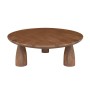 AZTEC Round Coffee Table D.90cm, Mango Smoke Walnut