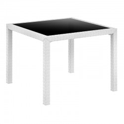 BALI WHITE 94Χ94Χ75εκ. ΤΡΑΠΕΖΙ ΜΕ ΤΖΑΜΙ ΠΟΛ/ΝΙΟΥ