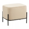 BELLA/L ΣΚΑΜΠΟ BEIGE VELVET ΥΦΑΣΜΑ 48X37Χ39εκ.