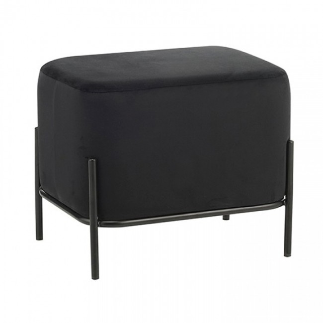 BELLA/L ΣΚΑΜΠΟ BLACK VELVET ΥΦΑΣΜΑ 48X37Χ39εκ.