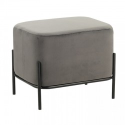 BELLA/L ΣΚΑΜΠΟ GREY VELVET ΥΦΑΣΜΑ 48X37Χ39εκ.