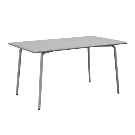 Τραπέζι κήπου Brio Flat Pro μεταλλικό χρώμα cool grey 4C 140x80x73εκ.