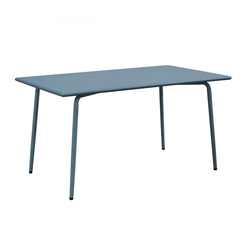 Τραπέζι κήπου Brio Flat Pro μεταλλικό χρώμα sandy blue 5415C 140x80x73εκ.