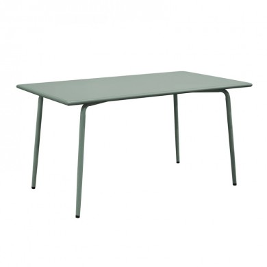 BRIO Flat Τραπέζι-Pro Κήπου - Βεράντας, Μέταλλο Βαφή Sandy Green 5635C 140x80x73cm