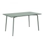 Τραπέζι κήπου Brio Flat Pro μεταλλικό χρώμα sandy green 5635C 140x80x73εκ.