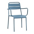 BRIO Stacking Armchair-Pro Metal Sandy Blue 5415C