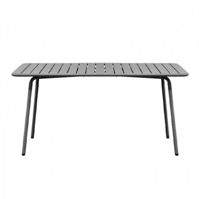 BRIO Slat Τραπέζι-Pro Κήπου - Βεράντας, Μέταλλο Βαφή Cool Grey 4C 160x90x73cm