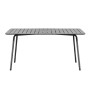Τραπέζι κήπου Brio Slat Pro μεταλλικό χρώμα cool grey 4C 160x90x73εκ.