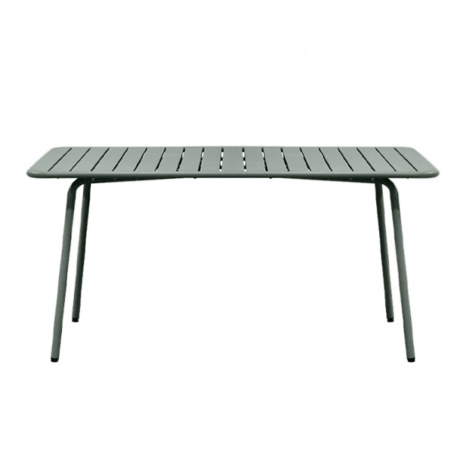BRIO Slat Τραπέζι-Pro Κήπου - Βεράντας, Μέταλλο Βαφή Sandy Green 5635C 160x90x73cm