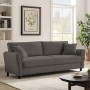 BRITAIN 3-Seater Sofa Grey Fabric