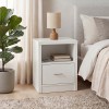 CALIBER Bedside 47x39x60 White 1-Drawer