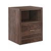 CALIBER Bedside 47x39x60 Walnut 1-Drawer